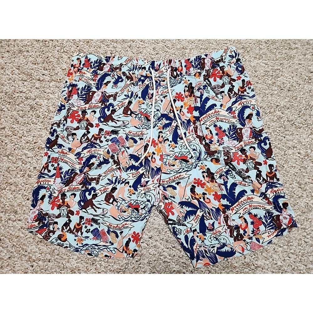 Scotch & Soda x‎ Keoni Shorts Men's 34 Hawaiian All Over Print 34x7